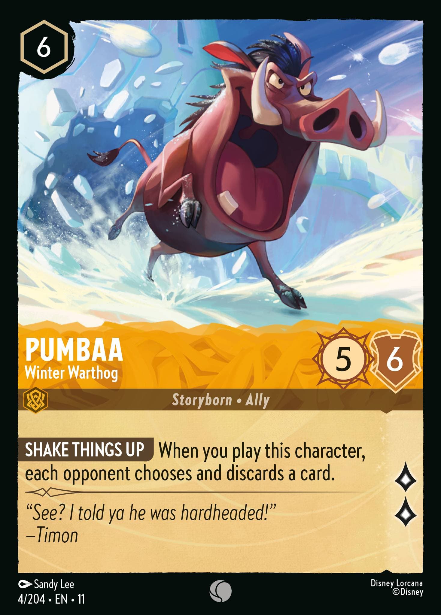 Pumbaa - Winter Warthog — Winterspell