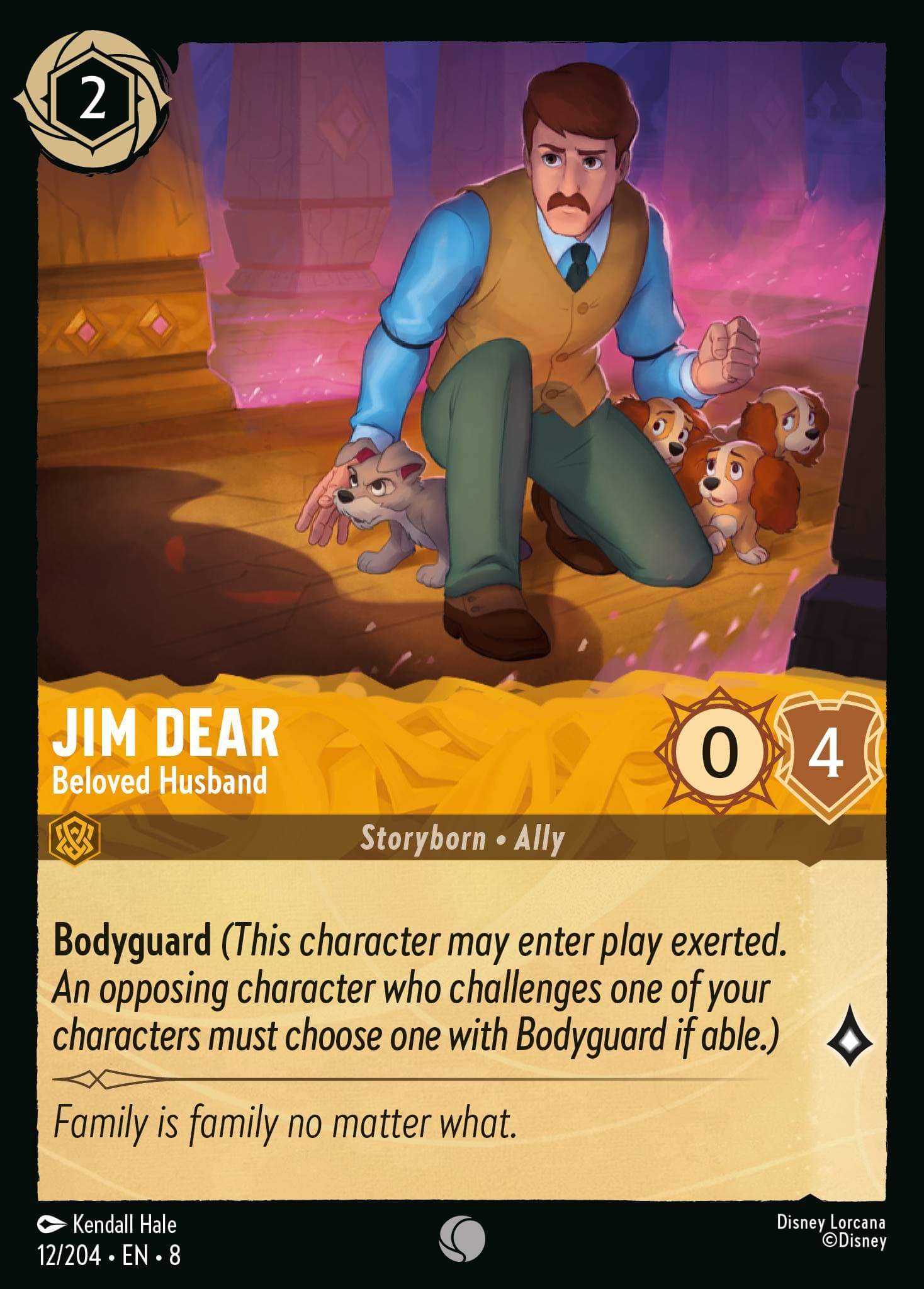 Jim Dear - Beloved Husband — Reign of Jafar Disney Lorcana card by Kendall Hale
