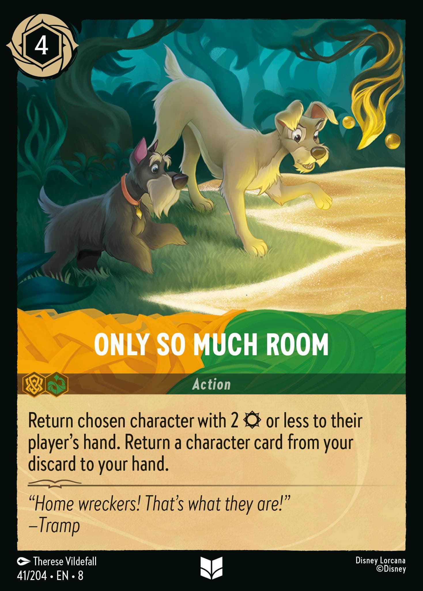 Only So Much Room — Reign of Jafar Disney Lorcana card by Therese Vildefall