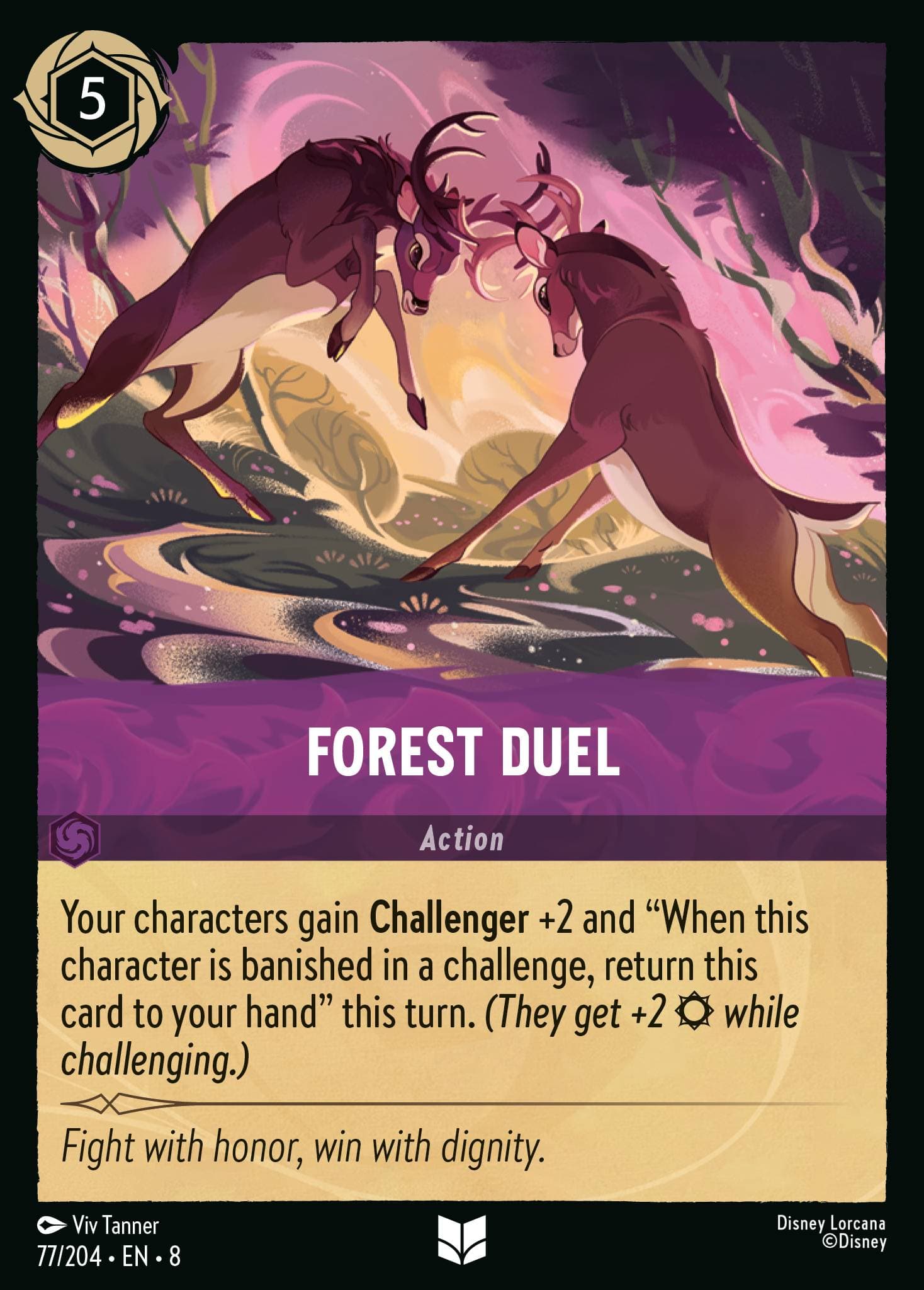 Forest Duel — Reign of Jafar Disney Lorcana card by Viv Tanner