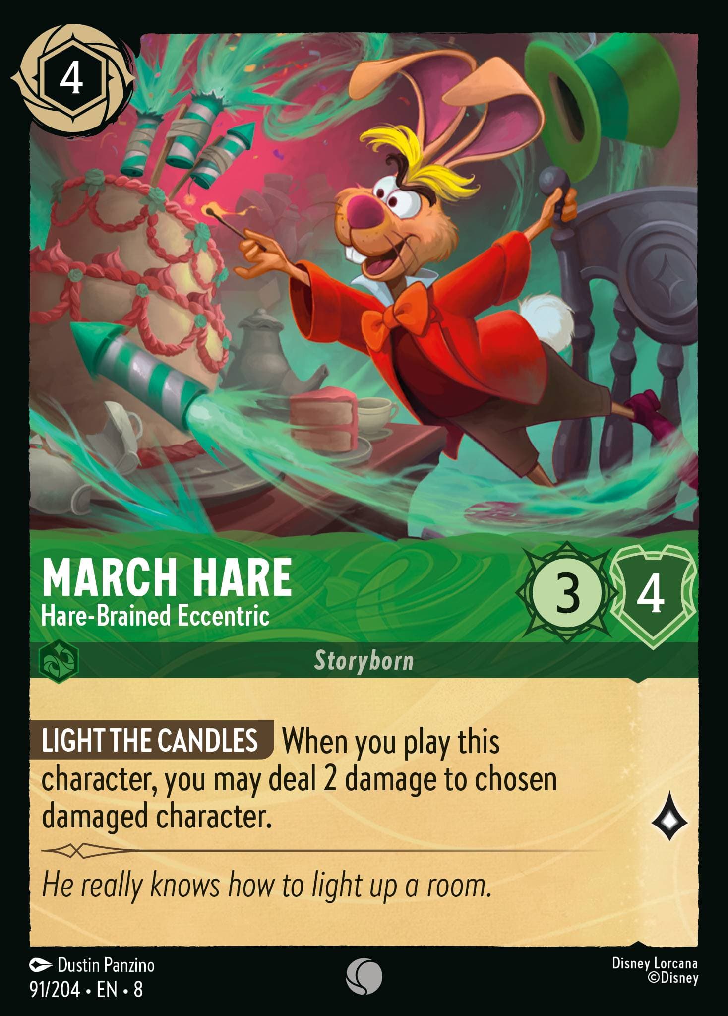 March Hare - Hare-Brained Eccentric — Reign of Jafar Disney Lorcana card by Dustin Panzino
