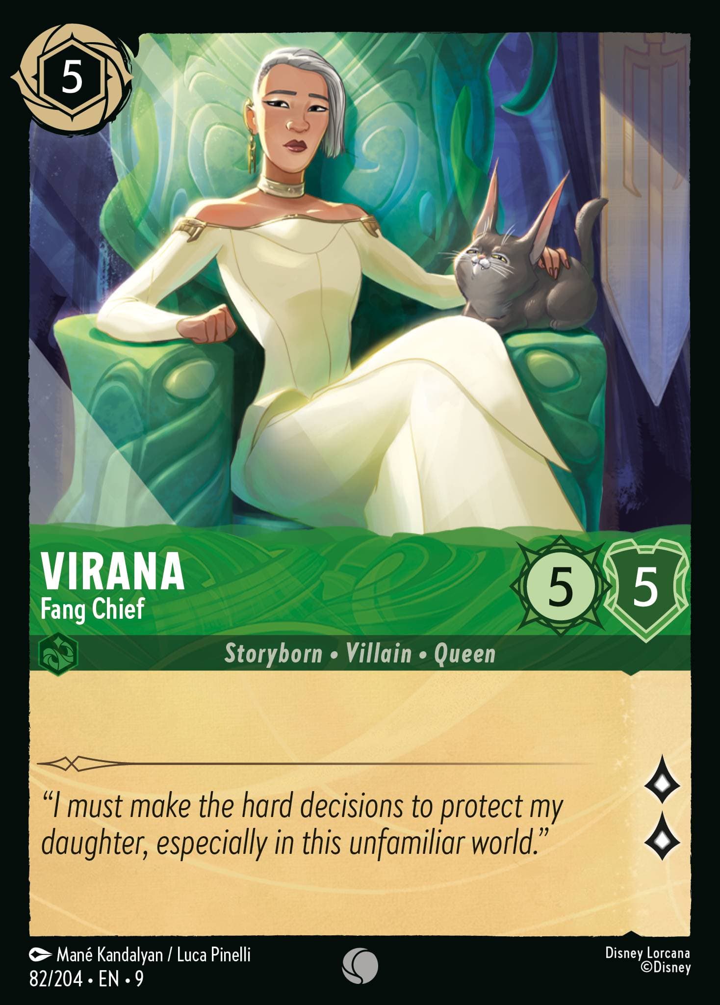 Virana - Fang Chief — Fabled Disney Lorcana card by Man? Kandalyan / Luca Pinelli