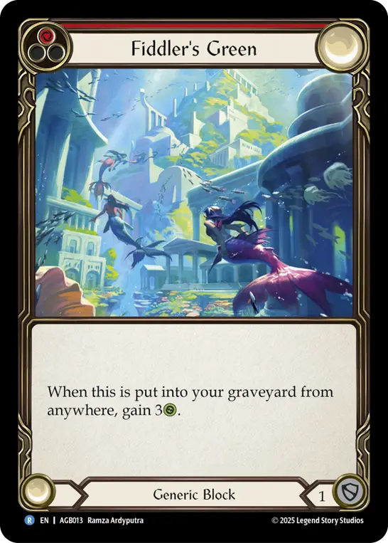 Fiddler's Green (Red) — Armory Deck: Gravy Bones Flesh and Blood card by Ramza Ardyputra