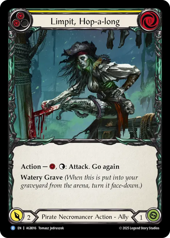 Limpit, Hop-a-long — Armory Deck: Gravy Bones Flesh and Blood card by Tomasz Jedruszek