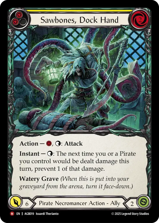 Sawbones, Dockhand — Armory Deck: Gravy Bones Flesh and Blood card by Isuardi Therianto