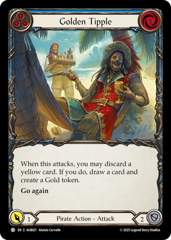 Golden Tipple (Blue) — Armory Deck: Gravy Bones Flesh and Blood card by Alusio Cervelle