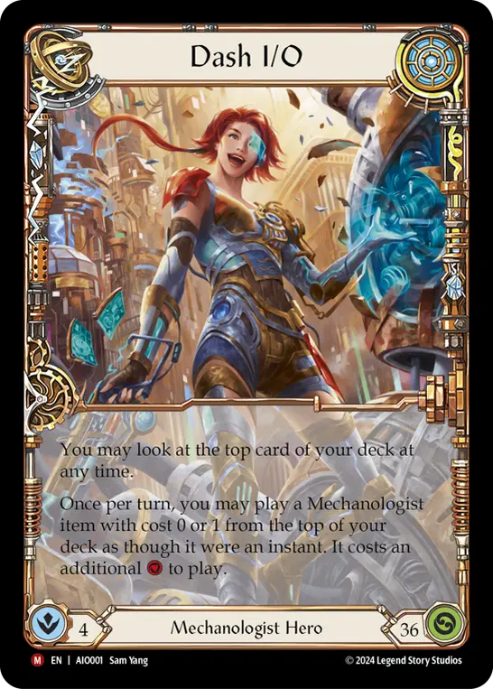 Dash I/O — Armory Deck: Dash Flesh and Blood card by Sam Yang