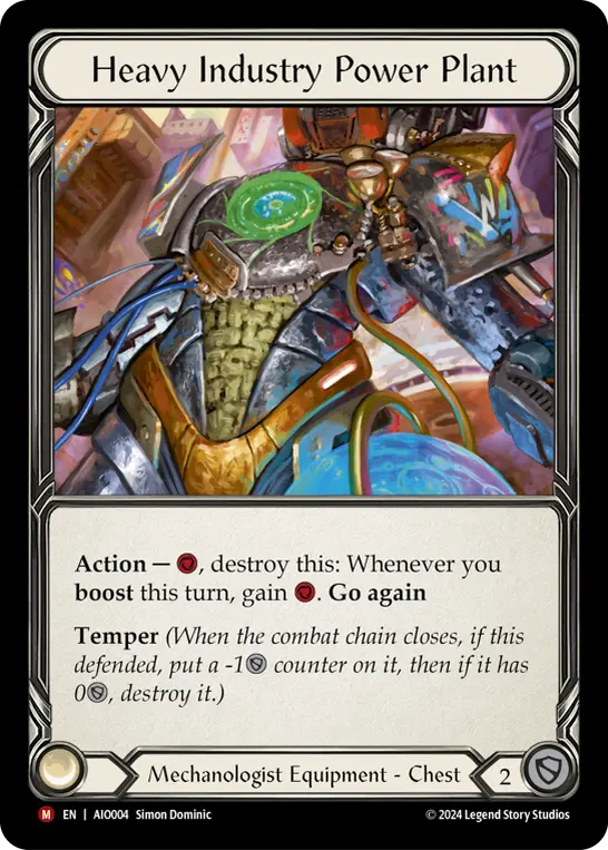 Heavy Industry Power Plant — Armory Deck: Dash Flesh and Blood card by Simon Dominic