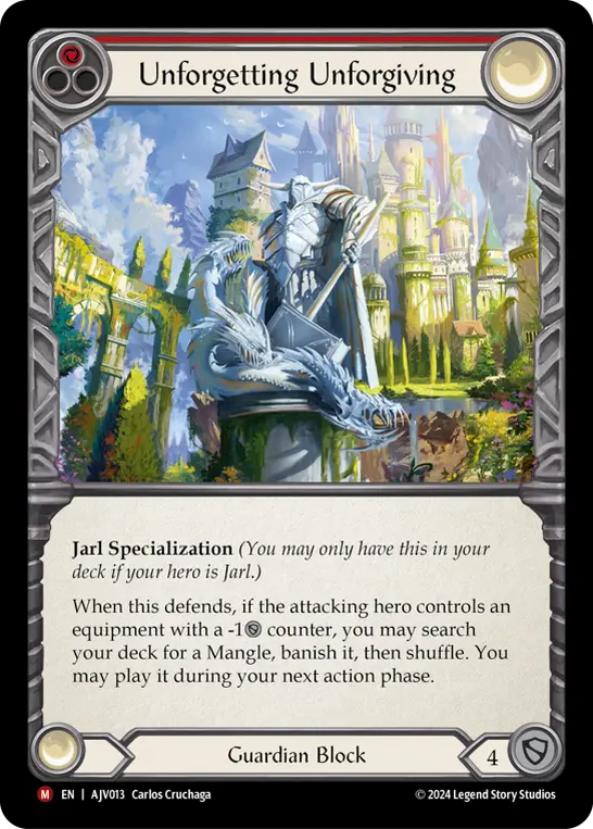 Unforgetting Unforgiving — Armory Deck: Jarl Vetreidi Flesh and Blood card by Carlos Cruchaga