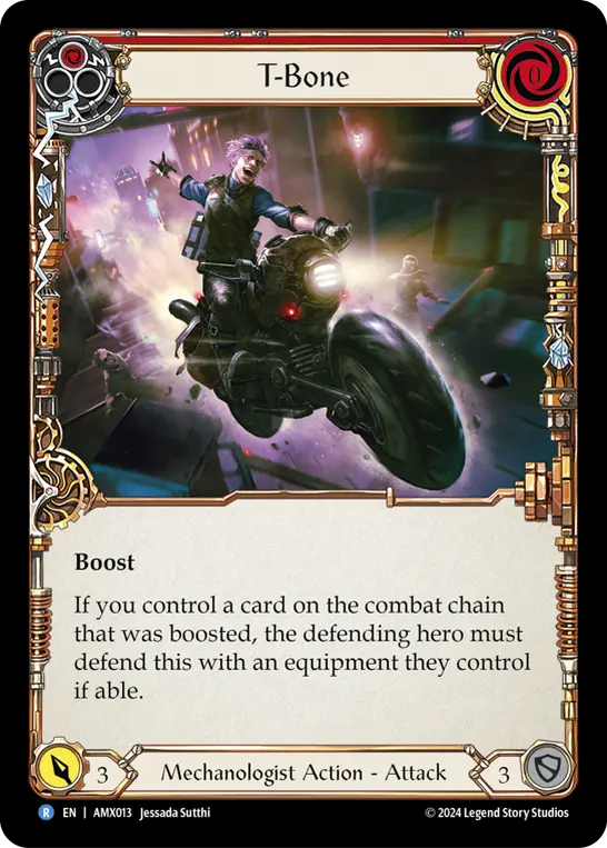 T-Bone (Red) — Armory Deck: Maxx Nitro Flesh and Blood card by Jessada Sutthi