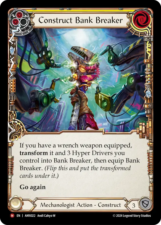 Construct Bank Breaker — Armory Deck: Maxx Nitro Flesh and Blood card by Andi Cahyo W
