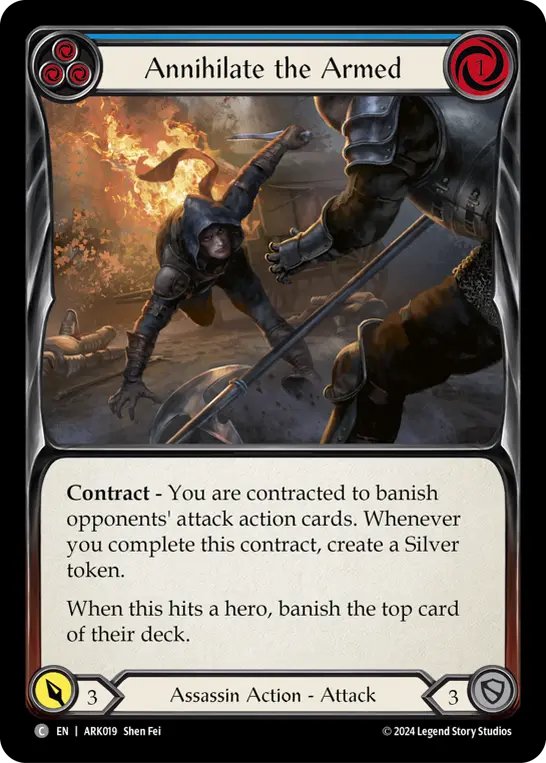 Annihilate the Armed — ARK Flesh and Blood card by Shen Fei