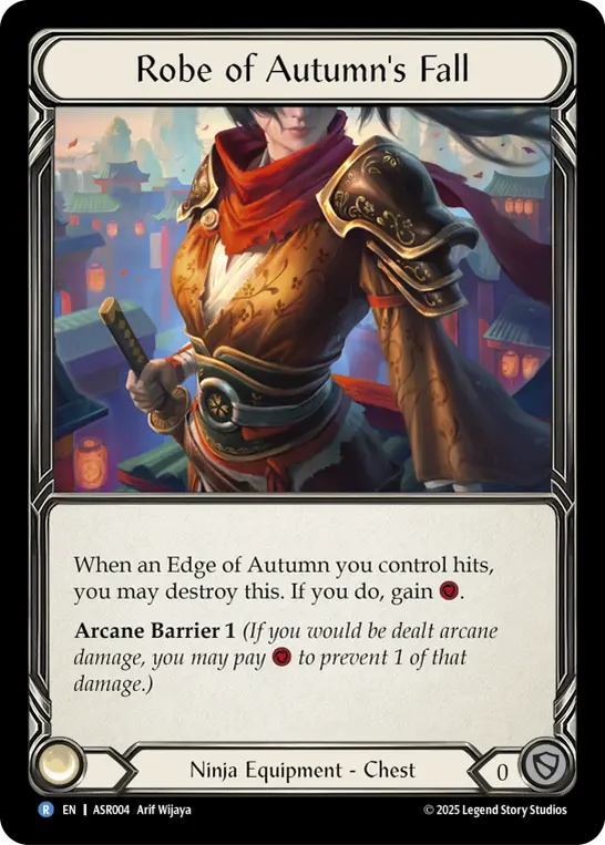 Robe of Autumn's Fall — Armory Deck: Ira Flesh and Blood card by Arif Wijaya