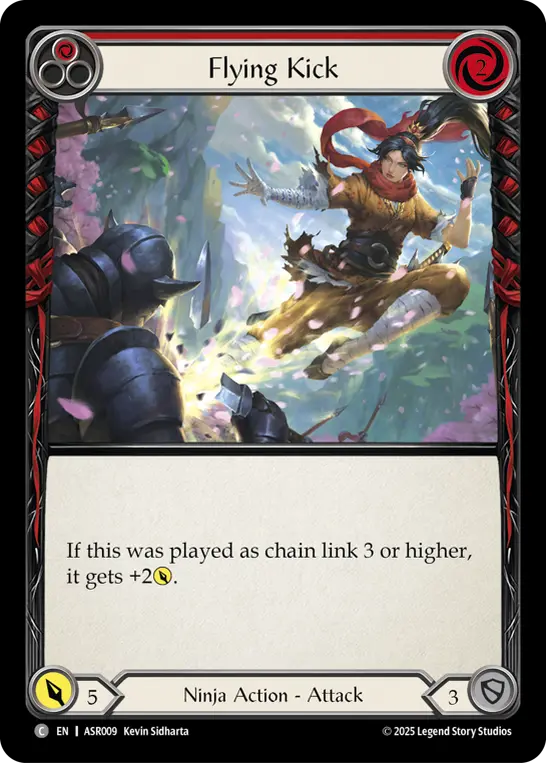 Flying Kick (Red) — Armory Deck: Ira Flesh and Blood card by Kevin Sidharta
