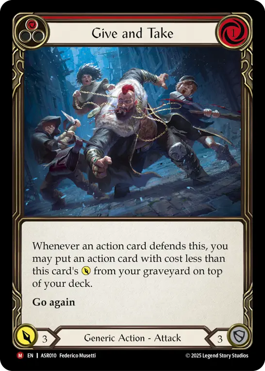 Give and Take — Armory Deck: Ira Flesh and Blood card by Federico Musetti