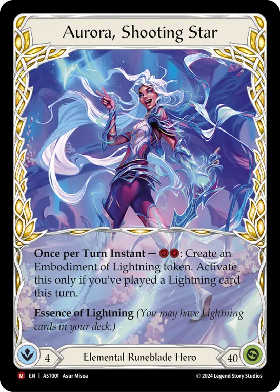 Aurora, Shooting Star — Armory Deck: Aurora Flesh and Blood card by Asur Misoa