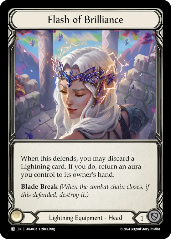 Flash of Brilliance — Blitz Deck: Rosetta - Oscilio Flesh and Blood card by Lizhe Liang