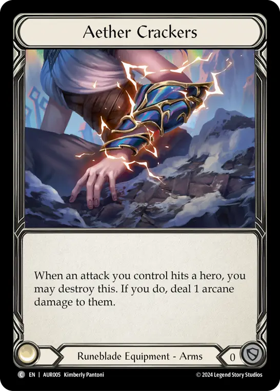 Aether Crackers — 1st Strike Flesh and Blood card by Kimberly Pantoni