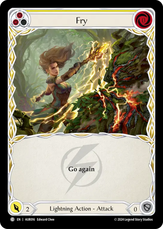 Fry (Yellow) — 1st Strike Flesh and Blood card by Edward Chee