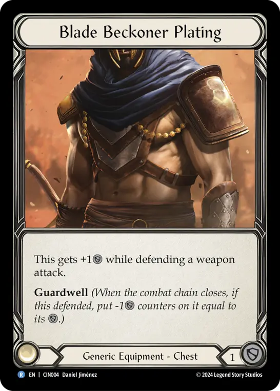 Blade Beckoner Plating — Blitz Deck: The Hunted - Cindra Flesh and Blood card by Daniel Jiménez