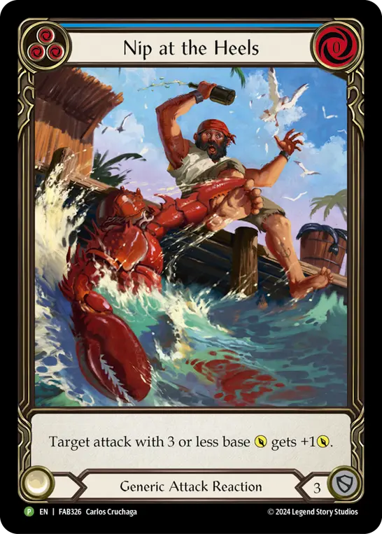 Nip at the Heels - FAB326 — Flesh and Blood: Promo Cards Flesh and Blood card by Carlos Cruchiaga