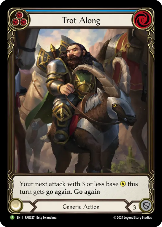 Trot Along - FAB327 — Flesh and Blood: Promo Cards Flesh and Blood card by Esty Swandana