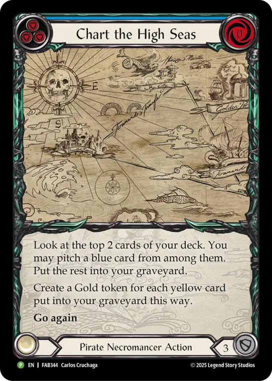 Chart the High Seas - FAB344 — Flesh and Blood: Promo Cards Flesh and Blood card by Carlos Cruchaga