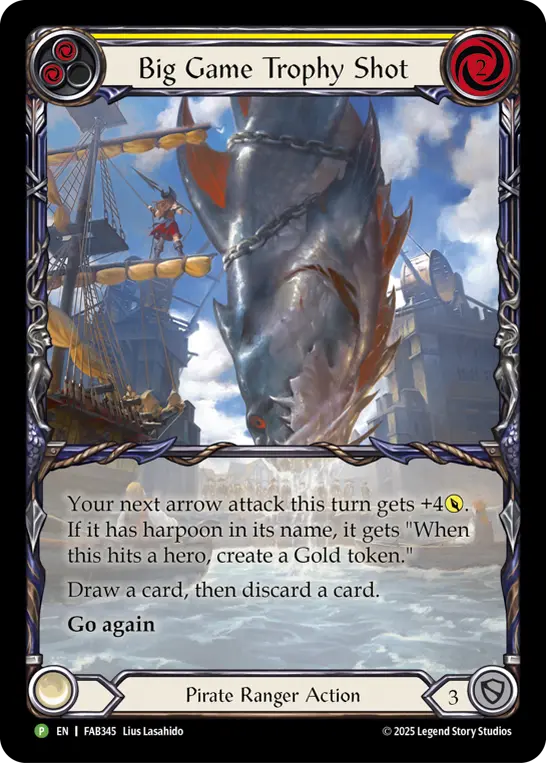 Big Game Trophy Shot - FAB345 — Flesh and Blood: Promo Cards Flesh and Blood card by Lius Lasahido