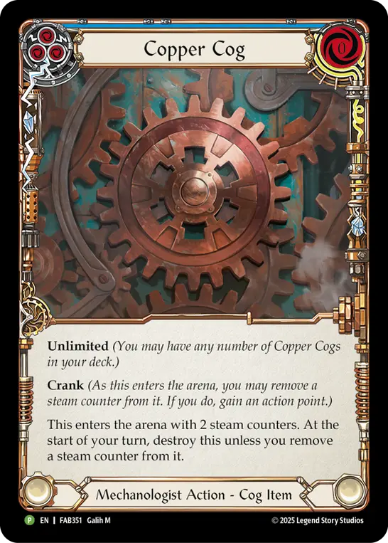 Copper Cog - FAB351 — Flesh and Blood: Promo Cards Flesh and Blood card by Galih M