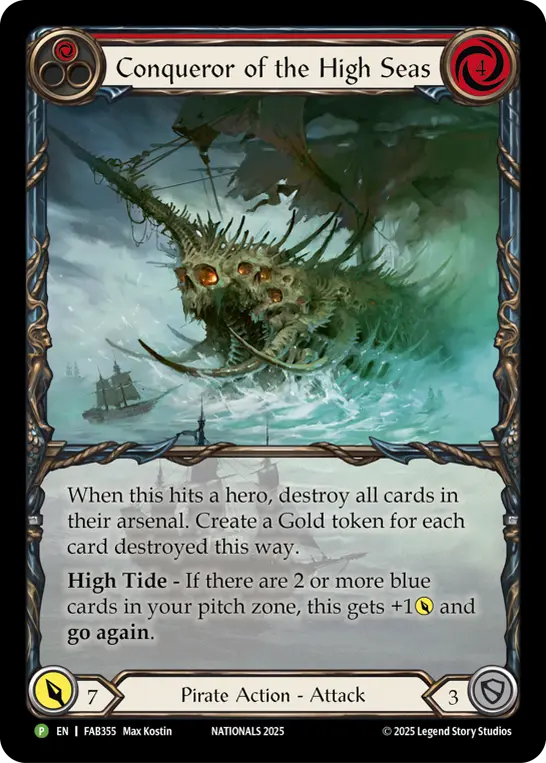 Conqueror of the High Seas - FAB355 — Flesh and Blood: Promo Cards Flesh and Blood card by Max Kostin