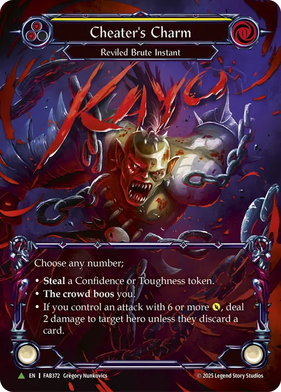 Cheater's Charm - FAB372 — Flesh and Blood: Promo Cards Flesh and Blood card by Grégory Nunkovics