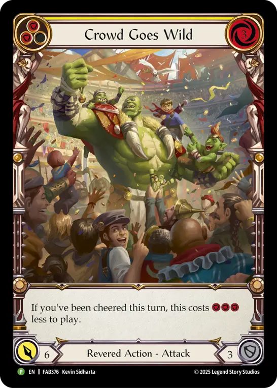 Crowd Goes Wild - FAB376 — Flesh and Blood: Promo Cards