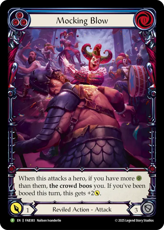 Mocking Blow (Blue) - FAB383 — Flesh and Blood: Promo Cards Flesh and Blood card by Nailsen Ivanderlie
