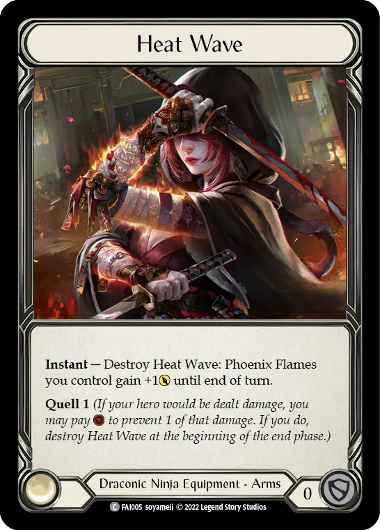 Heat Wave — Blitz Deck: Uprising - Fai Flesh and Blood card by Soyamell