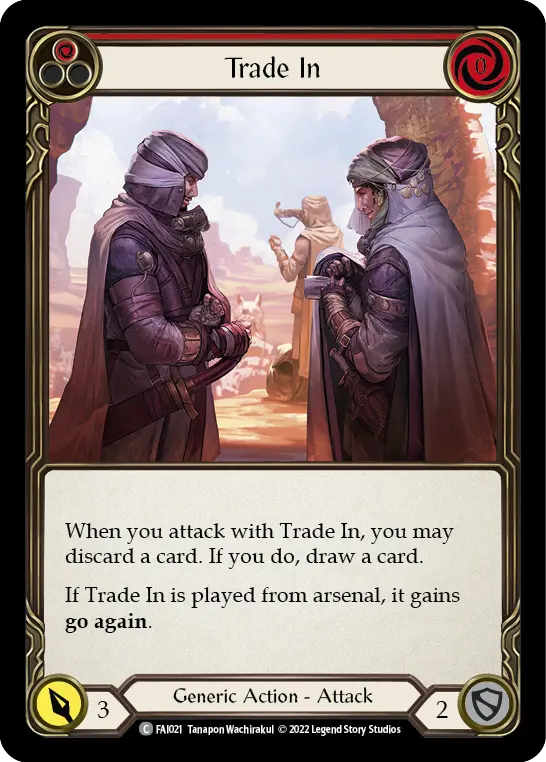 Trade In (Red) — Blitz Deck: Uprising - Fai Flesh and Blood card by Tanapon Wachirakul