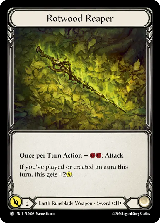 Rotwood Reaper — Blitz Deck: Rosetta - Florian Flesh and Blood card by Marcus Reyno