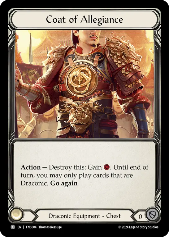 Coat of Allegiance — The Hunted Flesh and Blood card by Thomas Resuage