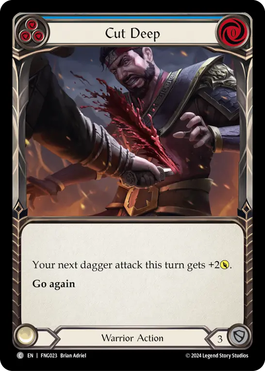 Cut Deep — FNG Flesh and Blood card by Brian Adriel