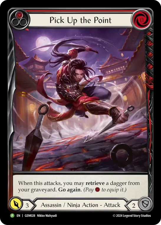 Pick Up the Point (Red) — GEM Pack 1 Flesh and Blood card by Nikko Wahyudi