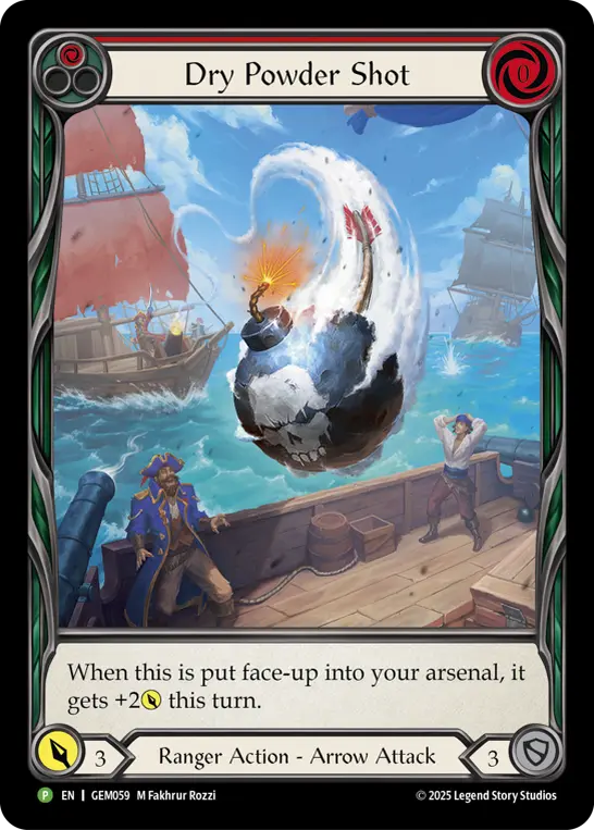 Dry Powder Shot — GEM Pack 2 Flesh and Blood card by M Fakhrur Rozzi