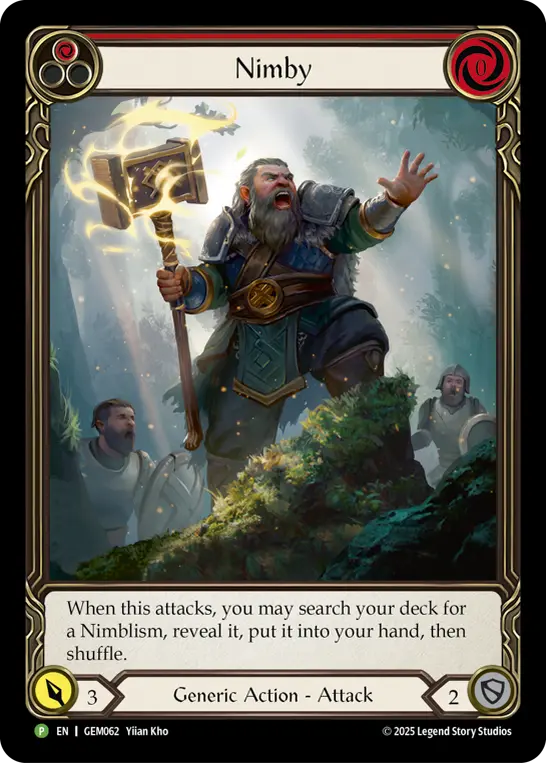 Nimby (Red) — GEM Pack 2 Flesh and Blood card by Yilian Kho