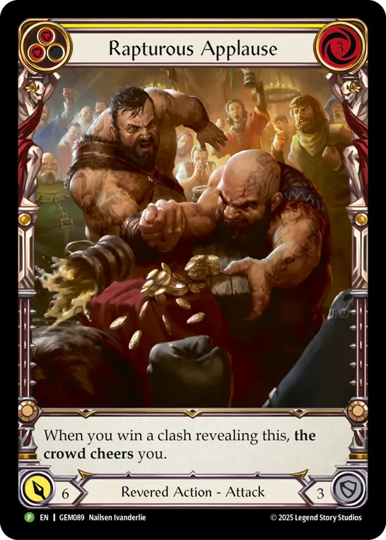 Rapturous Applause — GEM Pack 3 Flesh and Blood card by Nailsen Ivanderlie