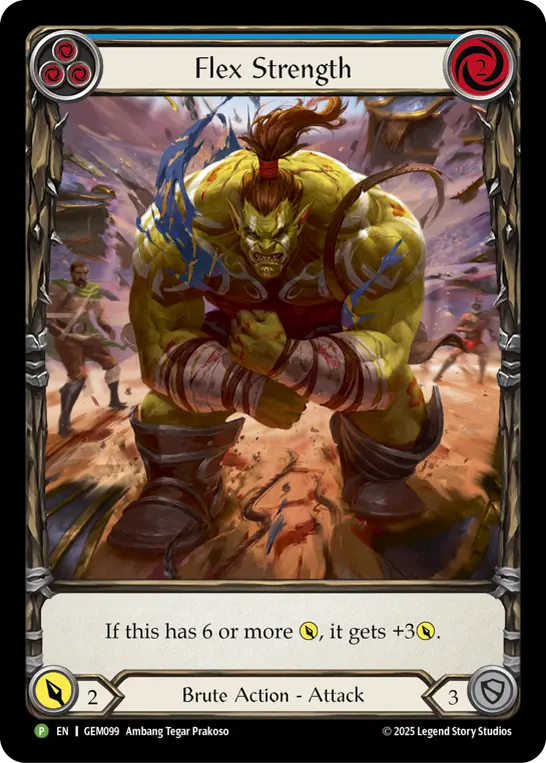 Flex Strength — GEM Pack 3 Flesh and Blood card by Ambang Tegar Prakoso