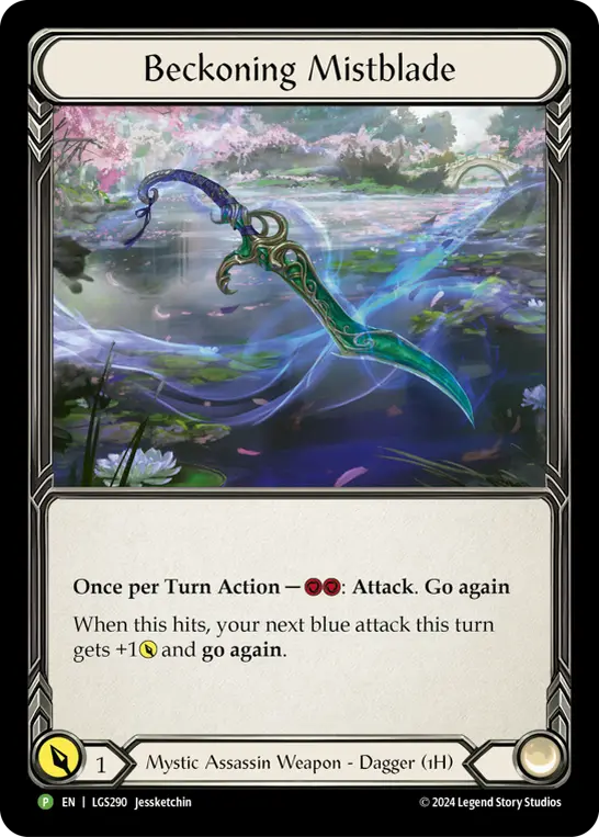 Beckoning Mistblade - LGS290 — Flesh and Blood: Promo Cards
