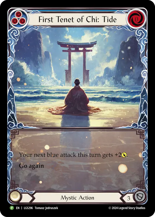 First Tenet of Chi: Tide — LGS Flesh and Blood card by Tomasz Jedruszek