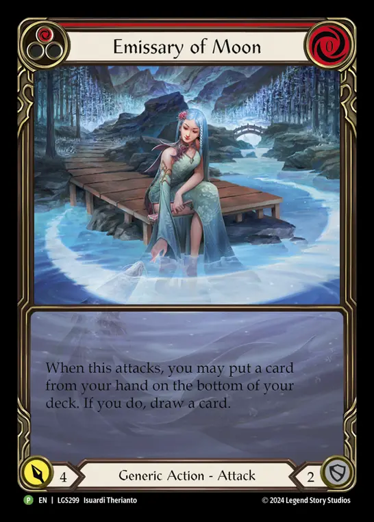Emissary of Moon - LGS299 — Flesh and Blood: Promo Cards Flesh and Blood card by Isuardi Therianto