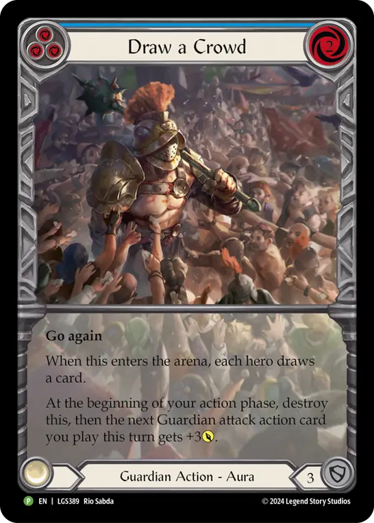 Draw a Crowd — Flesh and Blood: Promo Cards Flesh and Blood card by Rio Sabda