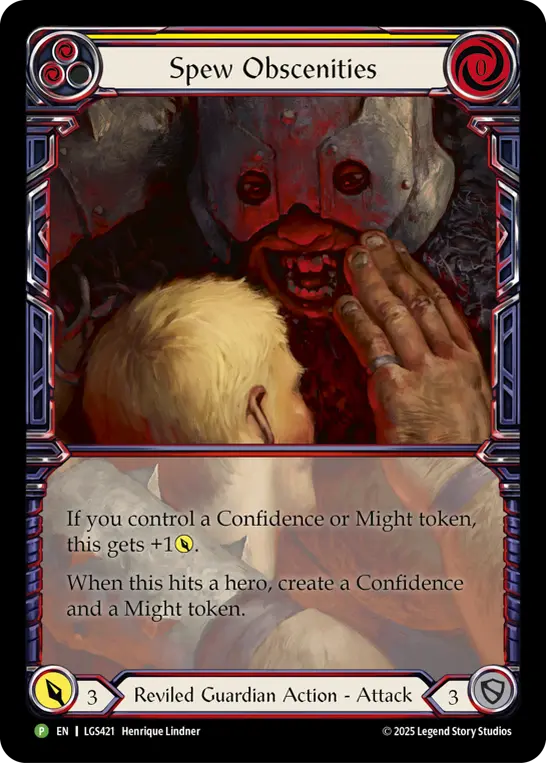 Spew Obscenities - LGS421 — Flesh and Blood: Promo Cards Flesh and Blood card by Henrique Lindner
