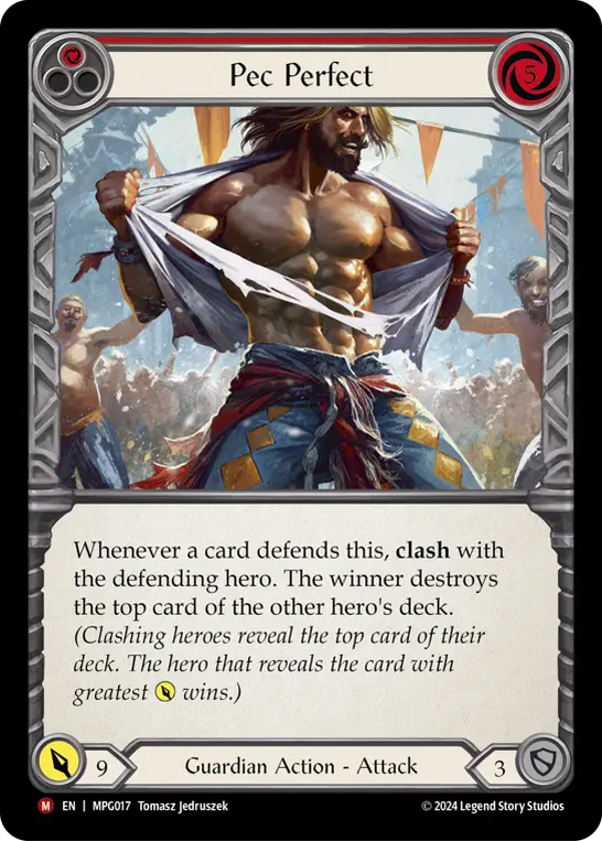 Pec Perfect — Mastery Pack Guardian Flesh and Blood card by Tomasz Jedruszek