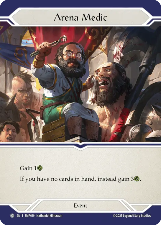 Arena Medic — Smash Palace Flesh and Blood card by Nathaniel Himawan